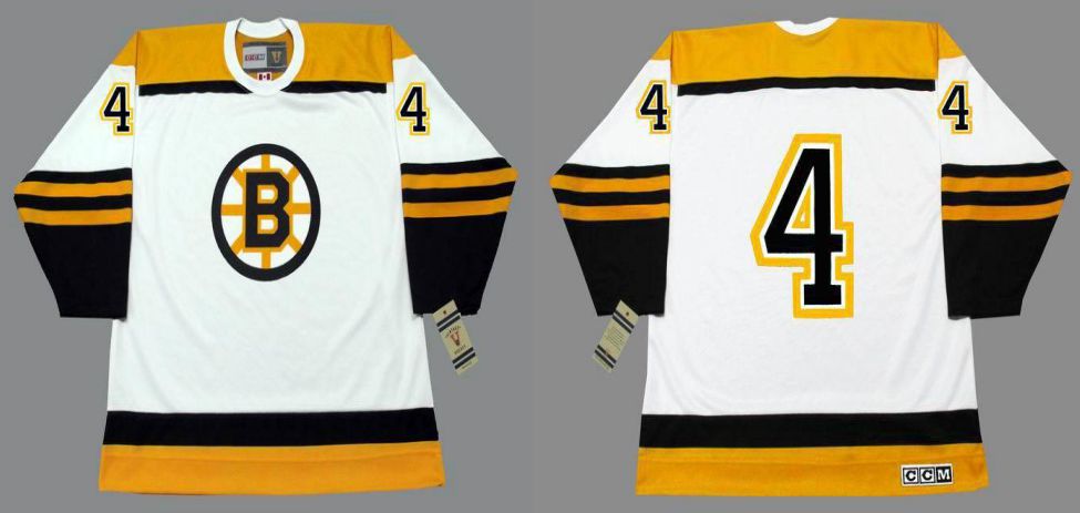 2019 Men Boston Bruins #4 Orr White CCM NHL jerseys